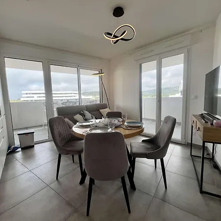 Standing 3 Pieces Cap D 'agde Ct037-053 Apartment Agde